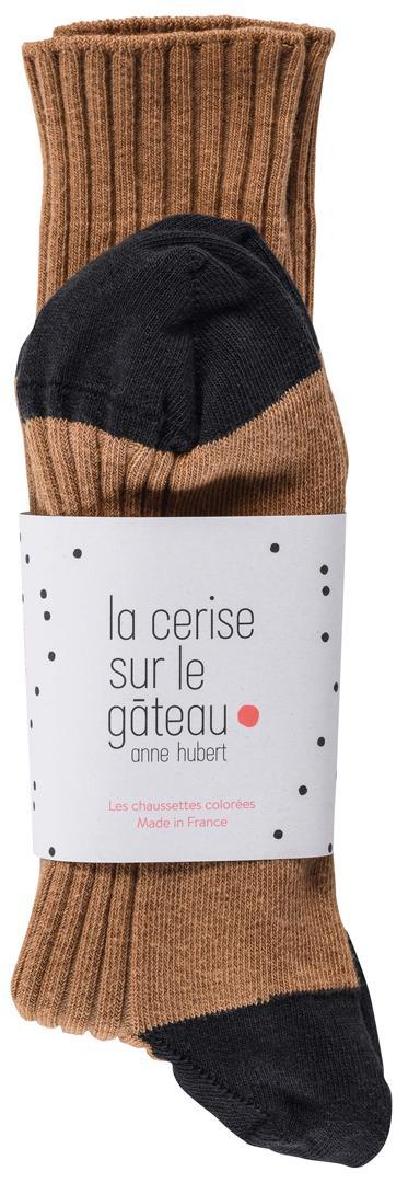 chaussette coton yvette toffee